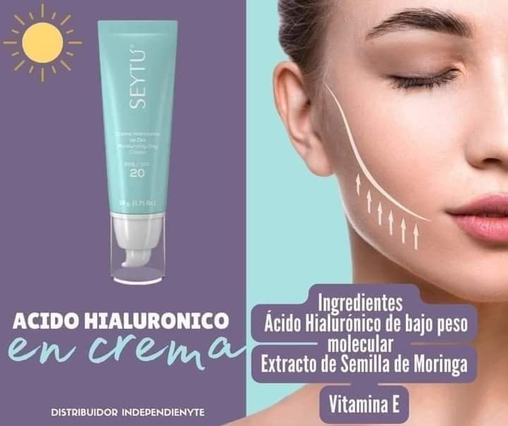 CREMA HIDRATANTE CON ACIDO HIALURÓNICO